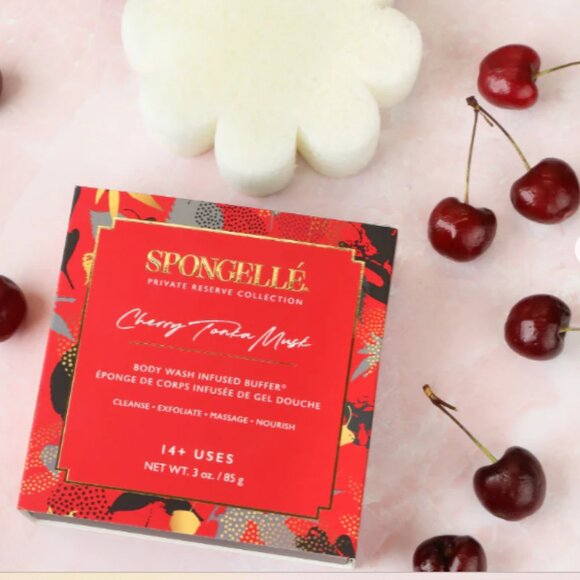 NIB Spongellé® Boxed Flower - Cherry Tonka Musk - Picture 1 of 3